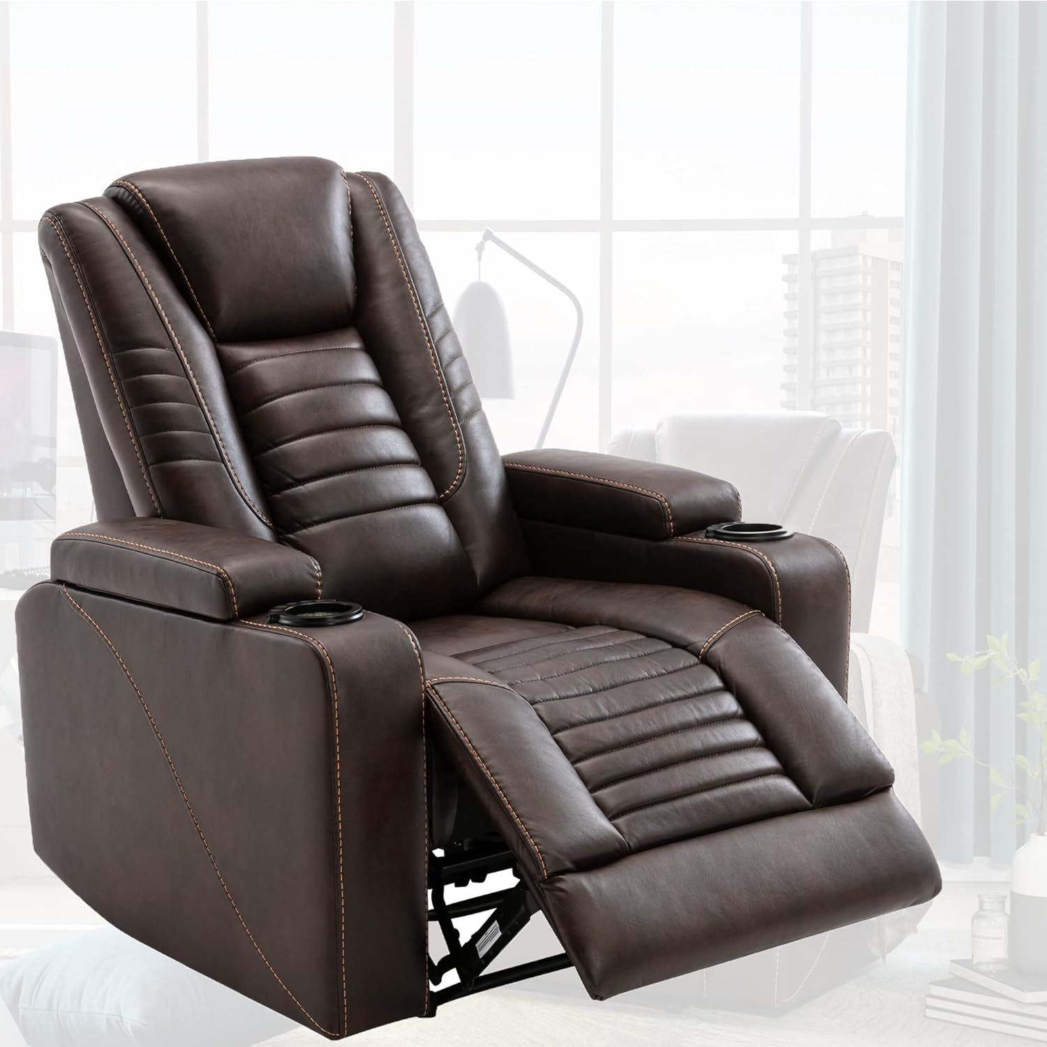 Amazon.com: Massage Chair Full Body,Leather Recliner Chair,Lift Chairs ...