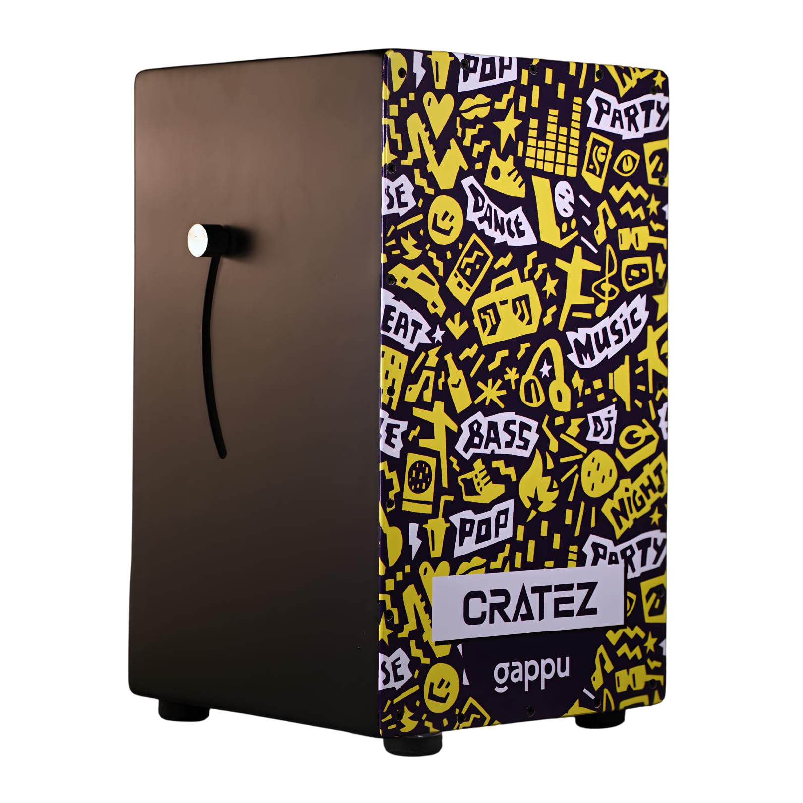 Gappu Cratez Cajon Music Graphic Design | Enhanced Extra Bass