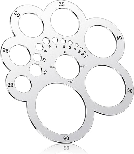 Weewooday Juego de punzones de esquina de cuero, regla de corte de esquina de cuero, plantilla de círculo de metal, herramientas de corte para