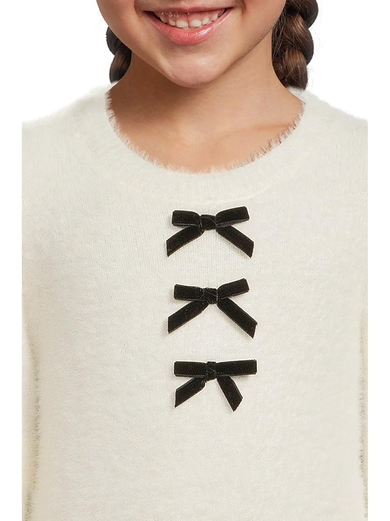 Bone Janie and Jack Fuzzy Mini Bow Sweater (Toddler/Little Kids/Big Kids)