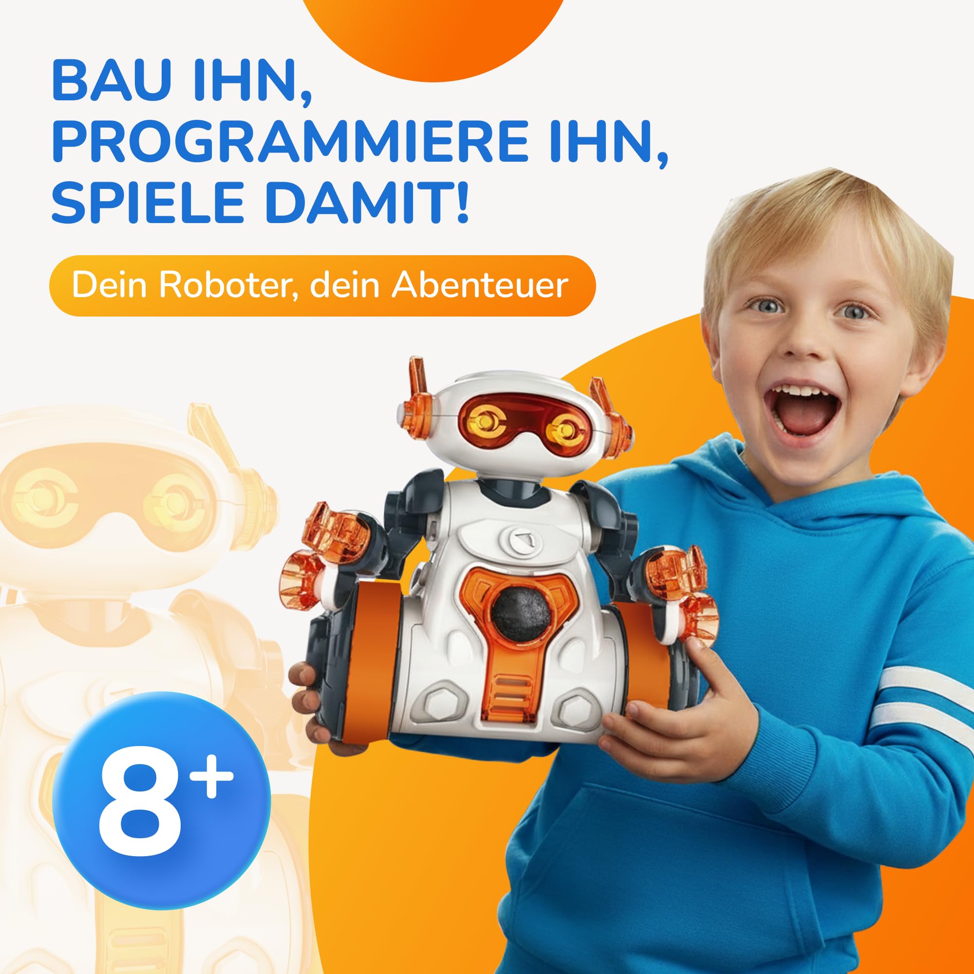 Clementoni MC 5.0 Robot, Biały/Pomarańczowy, Od 8 lat, 59158
