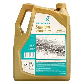 Petronas Syntium 7000 SAE 0W20 5L Litres Car Engine Oil 5