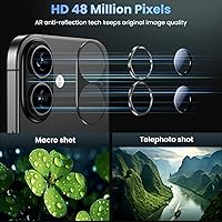 Vista 3 de Uyiton Protector de lente de cámara compatible con iPhone 17, no es fácil de romper, fuerte absorción, compatible con fundas, cubierta de pantalla