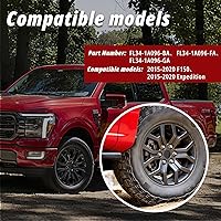 Vista 4 de RTrhinotuning 4 tapas centrales de rueda de 3.03 pulgadas / 3.031 in, base negra para accesorios de llanta de rueda Expedition 2015-2019 F150