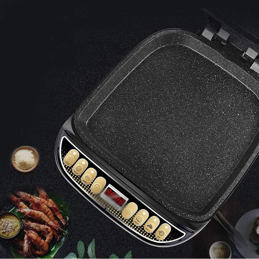 Electric Baking Pan Skillet Griddle, Non-Stick Coating, Detachable Upper and Lower Grill, Easy to Clean