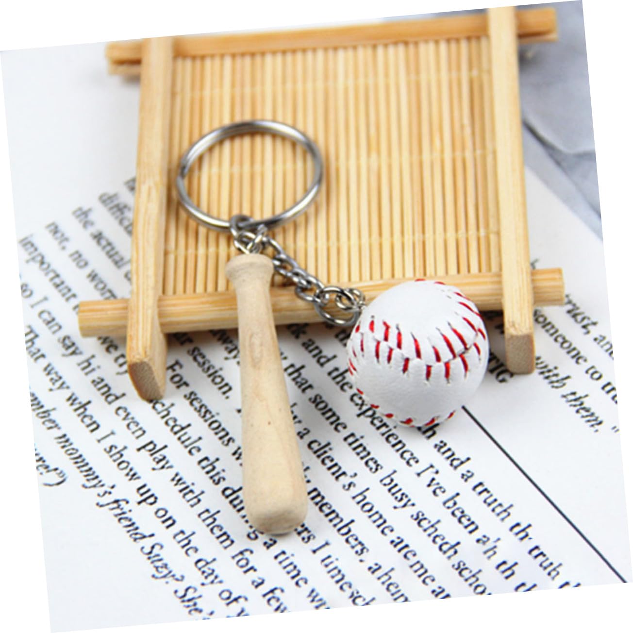 PRETYZOOM Stk Baseball-Schlüsselanhänger Athleten-Souvenir-Schlüsselanhänger Baseball- Schlüsselringe Schlüsselbund hängender Motto-Partyzubehör empfindlich Pu