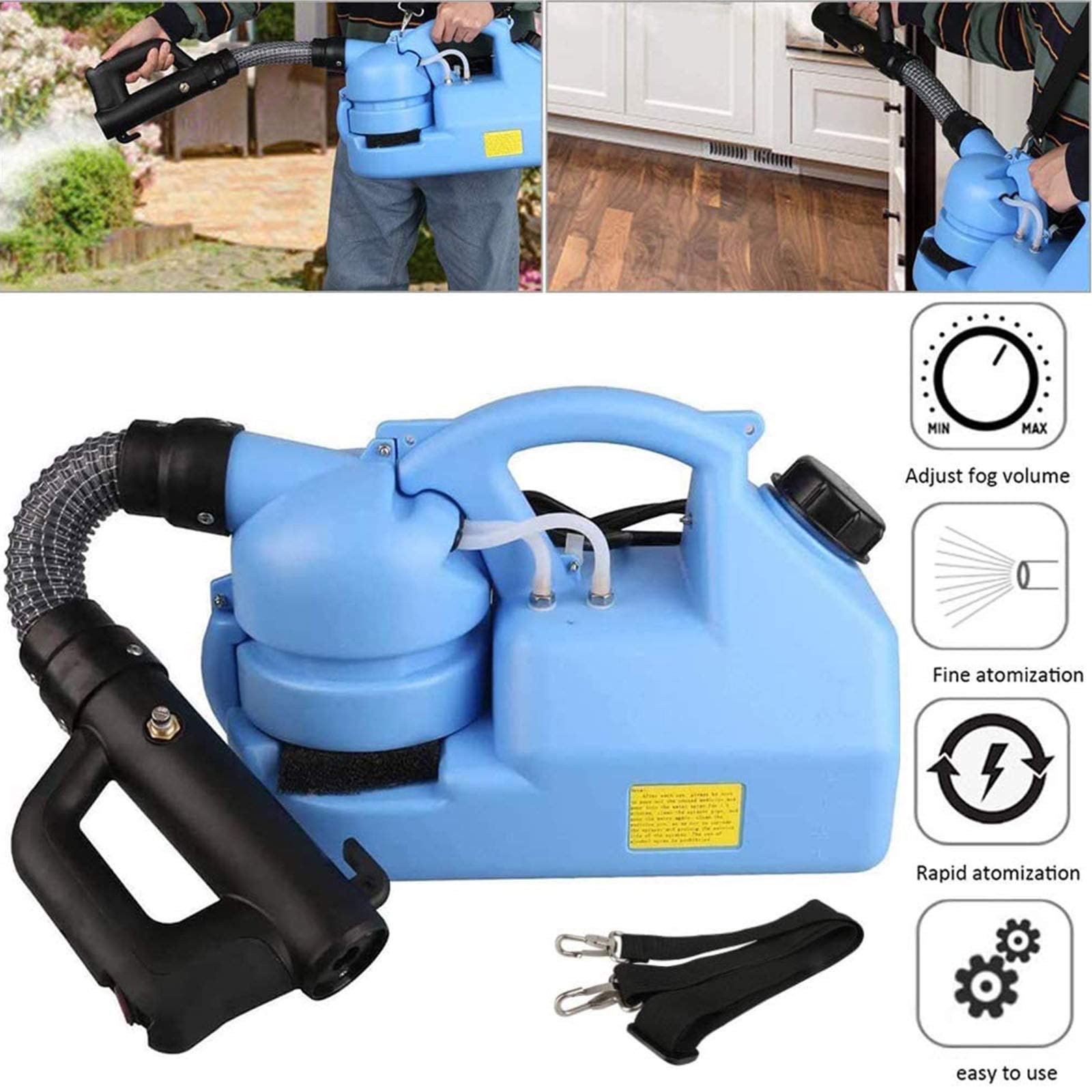 Máquina nebulizadora ULV, máquina de desinfección de máquina nebulizadora portátil Desinfección con nebulizador Asesino de Mosquitos