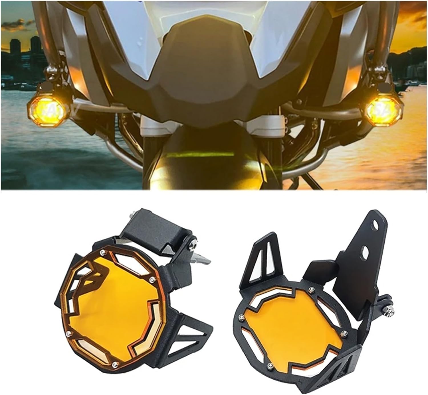 Fog Light Protector Grille Flipable Protection Cover Fit For BMW For R1250GS For R1250GS Adventure/LC For R1200 GS ADV 2014-2023