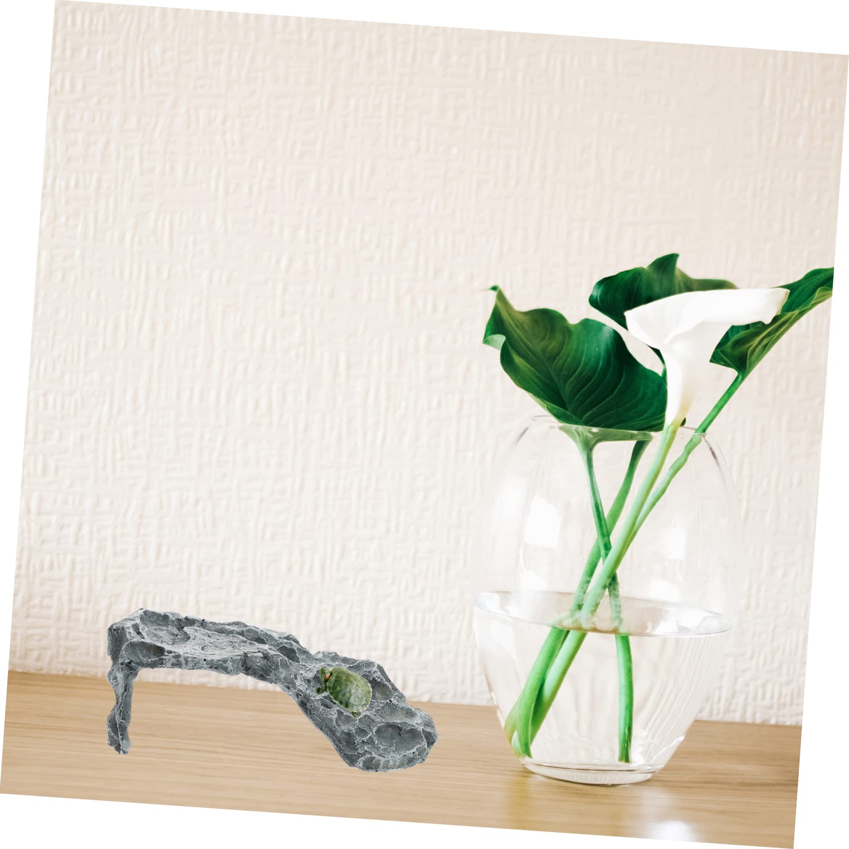 Flotante De Guitai para Acuarios y Terrarios Escondite De Dragón Barbudo Plataforma De Descanso para Tortugas Acuáticas para Decoración De Pecera y Cuidado De Reptiles