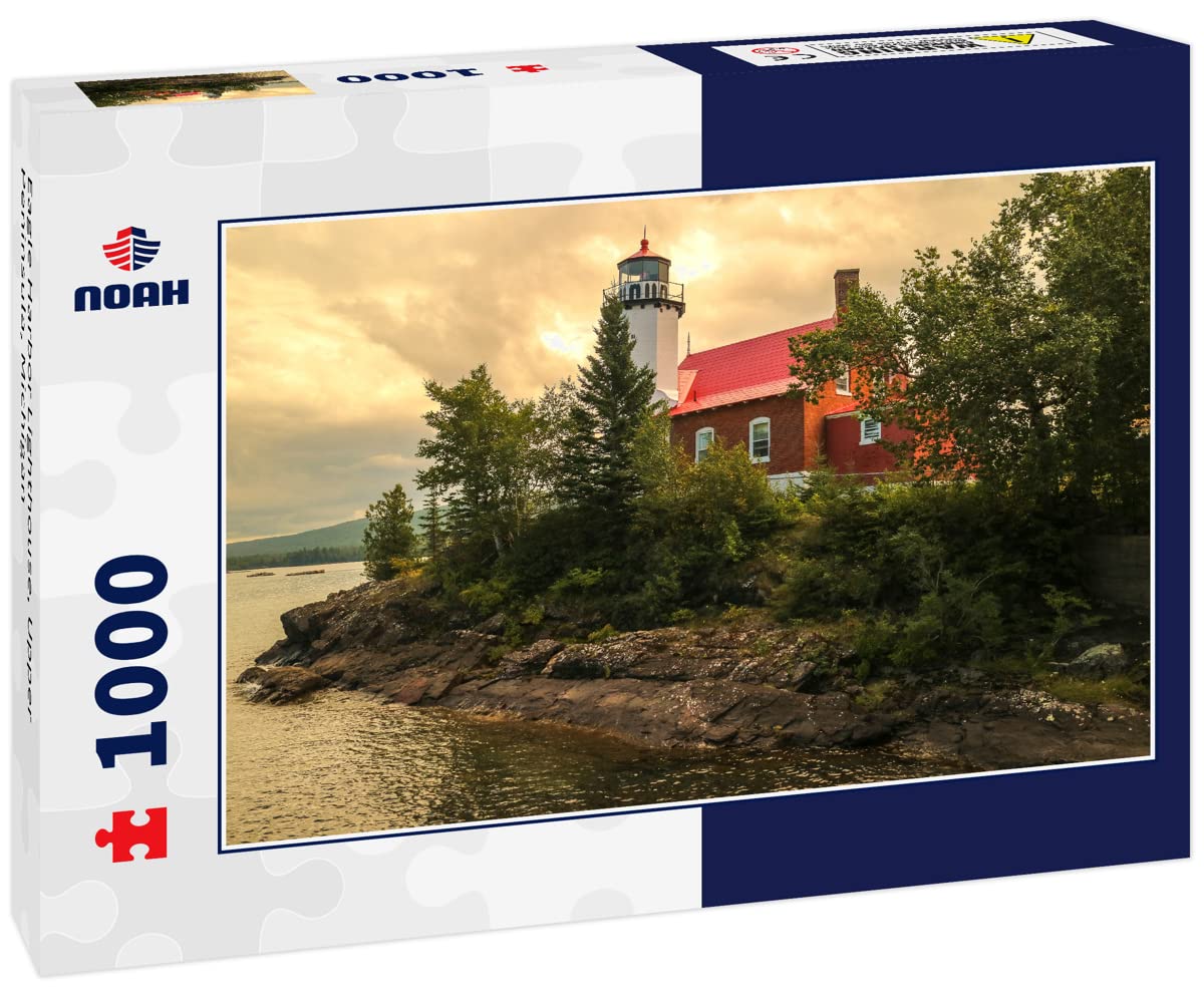 Noah Jigsaw Puzzle Eagle Harbor Lighthouse, Upper Peninsula, Michigan 1000 Pieces