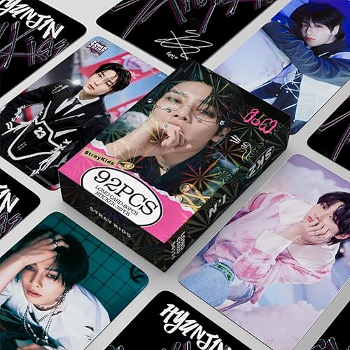 Miniatura 5 de KPOPBP Stray Kids - Tarjetas fotográficas SKZ Rock Star, 92 unidades, tarjetas de fotos de KPOP, regalo Lomo para niños y niñas SKZ (I.N)