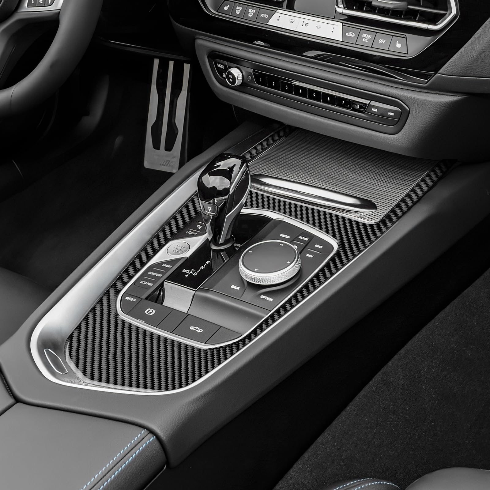 Per Dodge Charger 2011 2012 2013 2014 adesivi interni Auto in fibra di carbonio cambio cruscotto adesivo per porte accessori per Auto SRT8  34