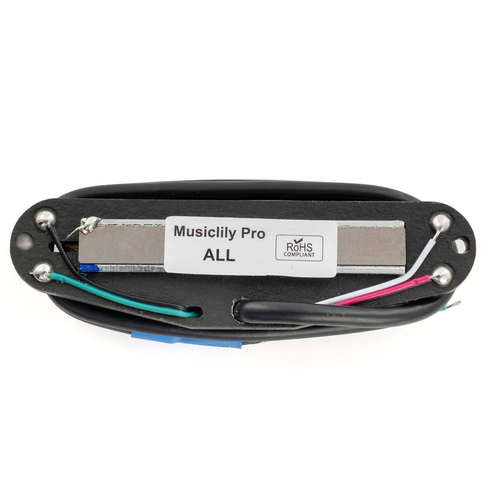 Musiclily Pro ST-DPMA Alnico 5 Dual Single Coil Sized Humbucker Pickup 9.2K for Strat Style Electric Guitar Zebra Body Black Rail - Image 4