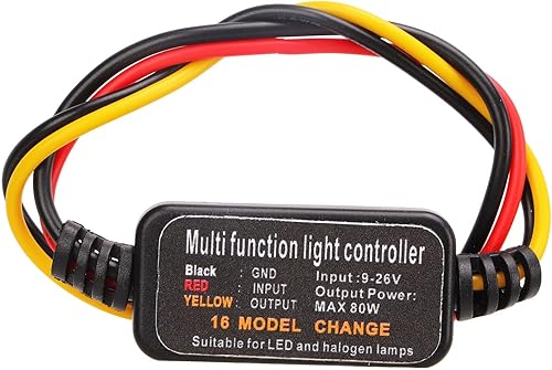 Miniatura 9 de Controlador estroboscópico de flash LED, 80 W universal DC926 V, 16 modos estroboscópicos, luz de freno, intermitente, módulo estroboscópico de luz