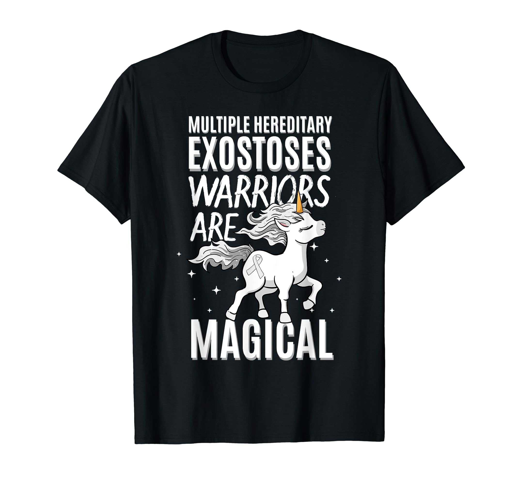 Multiple Hereditary Exostoses Warrior Awareness Unicorn MHE T-Shirt