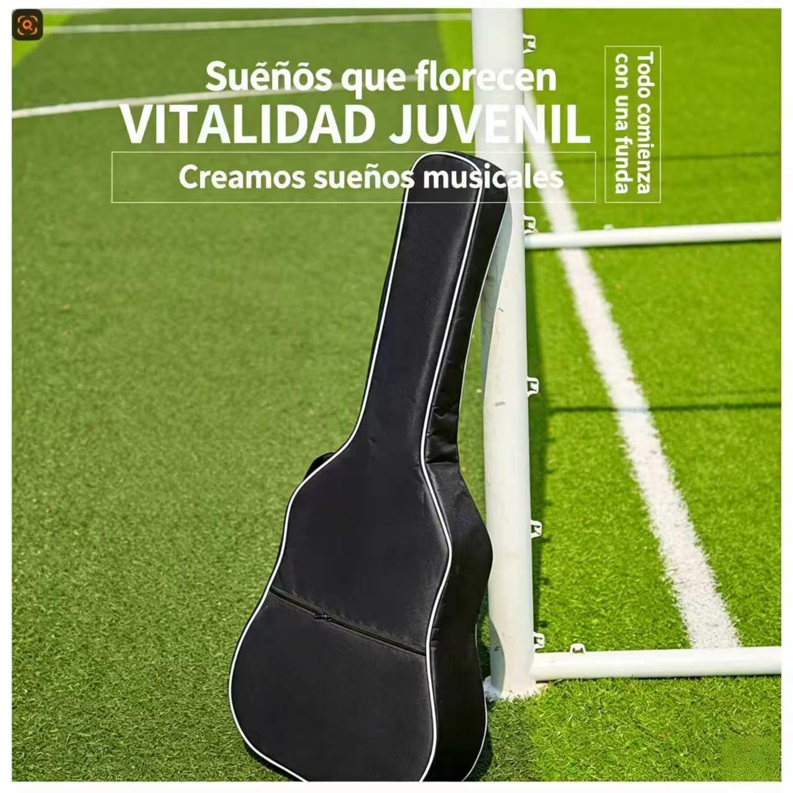 Funda 40/41" Guitarra Oxford 420D Impermeable Acolchada Incluye Cejilla | Funda 420D impermeable acolchada para guitarra. Correa ajustable, bolsillo frontal. Incluye cejilla. Ligera y portable.