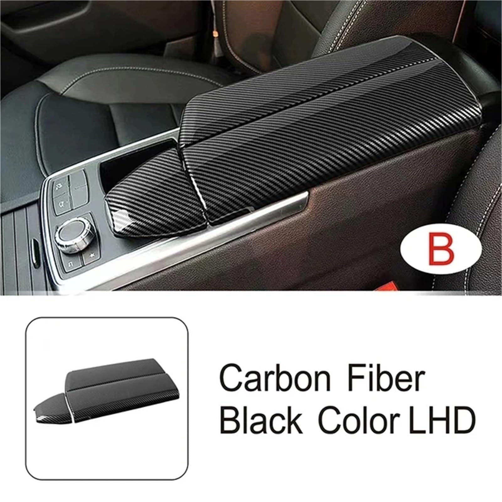 Folia na panel‌ Okleina skrzynia biegów‌ Konsola środkowa samochodu Podłokietnik Box Panel pasuje do Mercedes Benz GLE Coupe C292 GLS Klasa W166 GLE300 GLE350 X166 GLS400(B LHD)