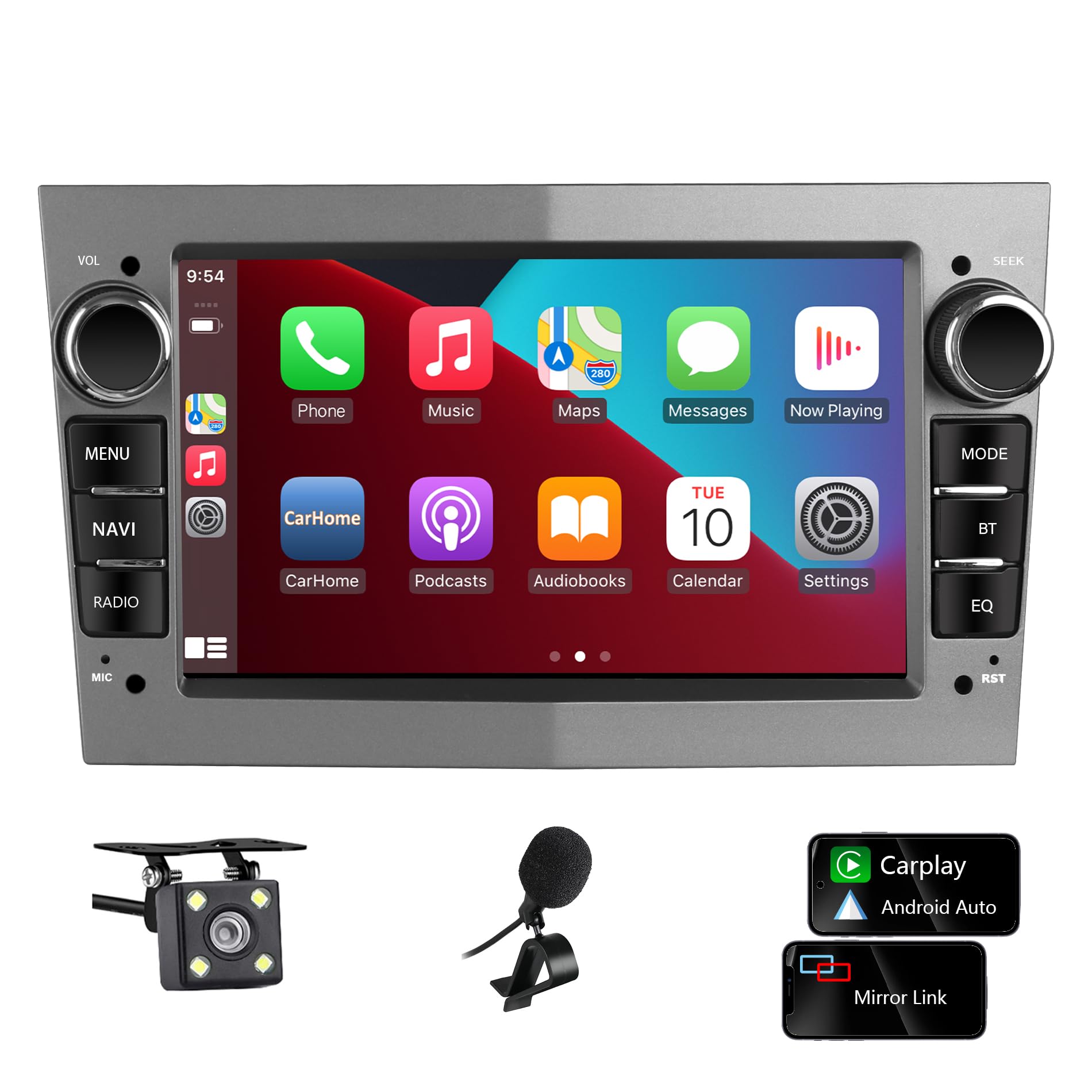 Radio Android 15 Para Coche Opel (Astra H, Vectra C, Corsa D, Zafira B, Vivaro) - GPS, 7", Bluetooth, DAB+
