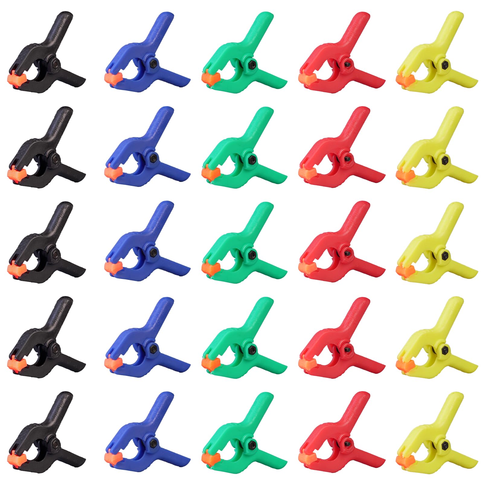 Federklemmen, 8,9 Cm, Kunststoff, Flexibel, Rutschfest, Stark, Für