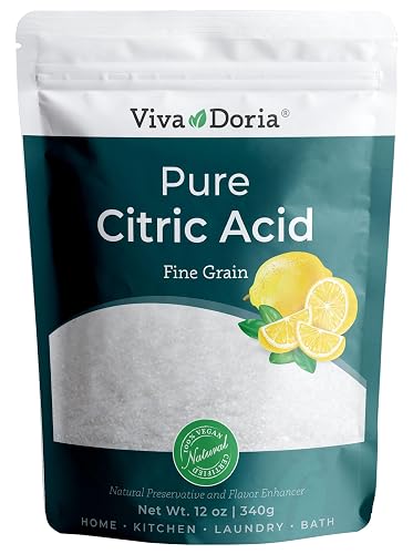 Viva Doria 100% Pure Citric Acid, Food Grade, Fine Grain,