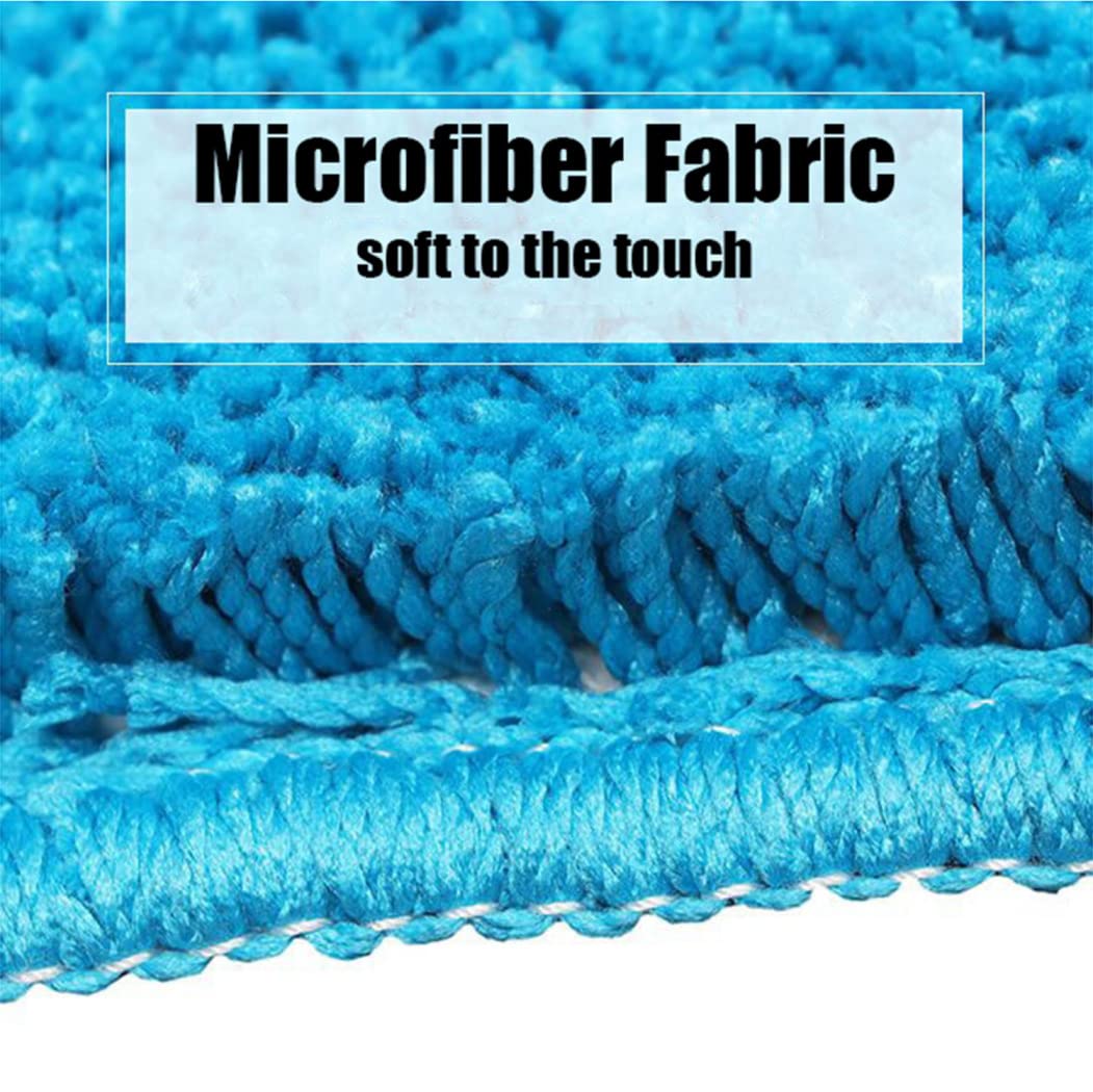 Lujosa y cómoda alfombra de baño de microfibra ultra suave, antideslizante, lavable a máquina, 45 x 143 cm