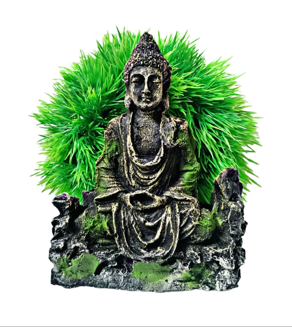 Gaurvi Enterprises Product Antique Positive Buddha Statue with Ring Artificial Plant Antique Positive Buddha Statue (B0CHD58GZX) Amazon Price History, Amazon Price Tracker