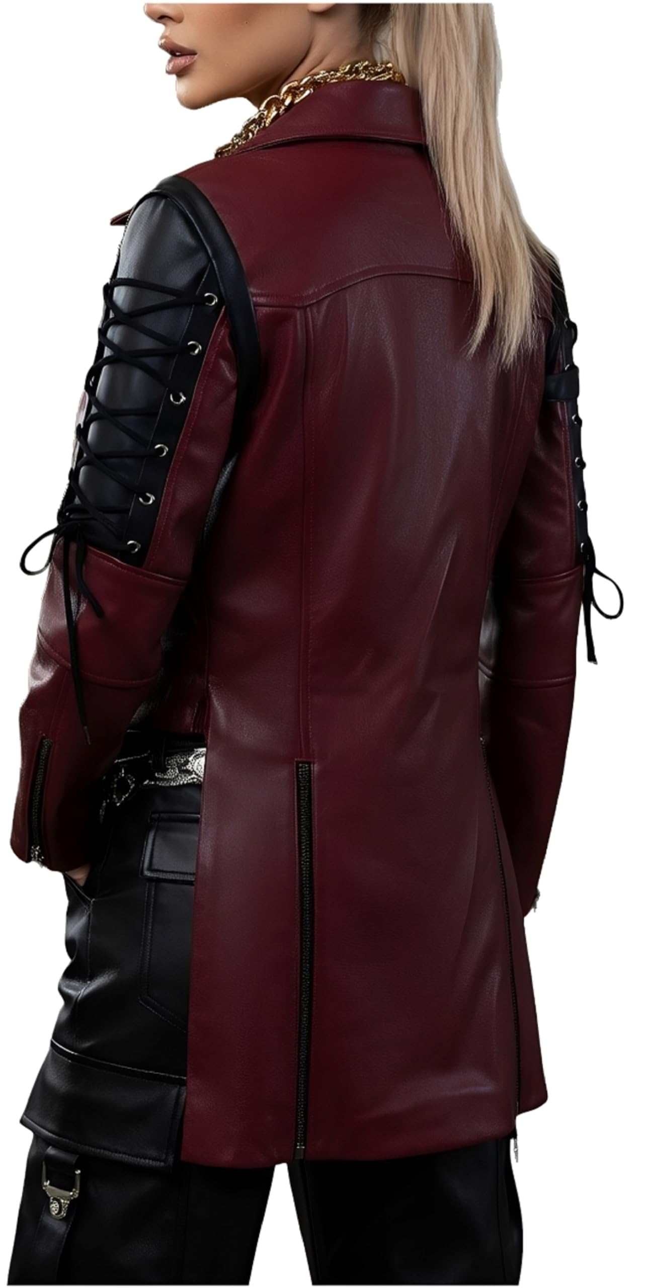 Giacca militare da donna, stile gotico, punk, punk rock, per Halloween