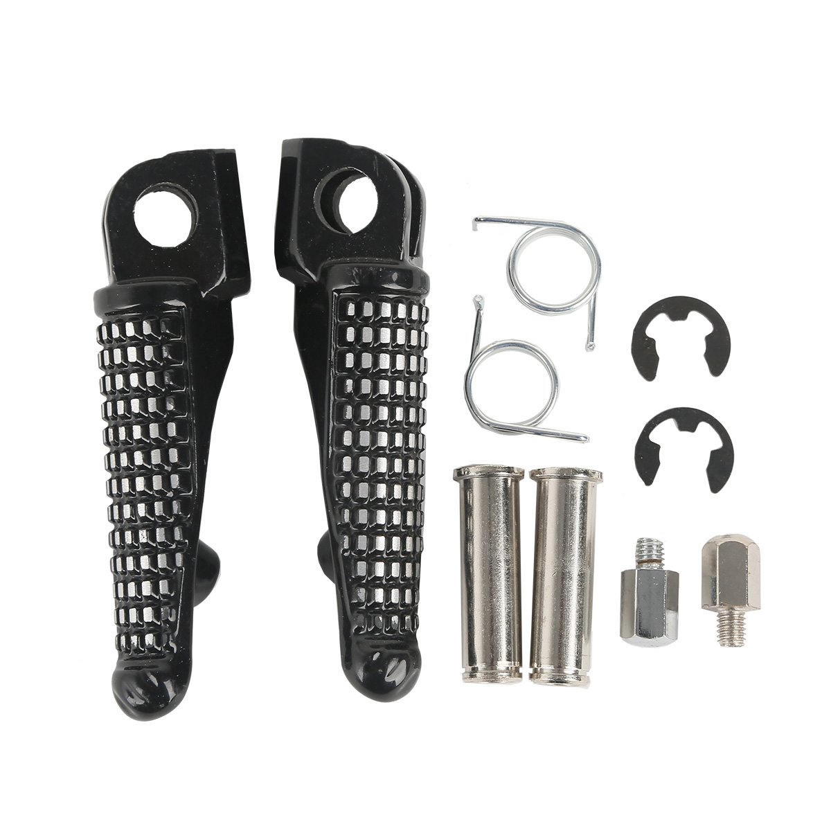 Pedane Moto Poggiapiedi per Pedali del Sedile del Conducente Pedali per Kawasaki ZX-6R ZX636 2003-2023 ZX-9R 1998-2003 ZX-10R 2004-2013 Z1000 2007-2016 Z800 2016 Z H2 2020-2023