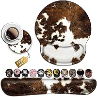 Vista 20 de Alfombrilla de mouse ergonómica con gel de soporte para muñeca, cómoda alfombrilla de mouse inalámbrica, alfombrilla de mouse para aliviar el dolor