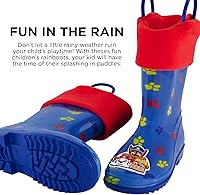 Vista 4 de Nickelodeon Botas de lluvia para niños con forro suave extraíble para nieve