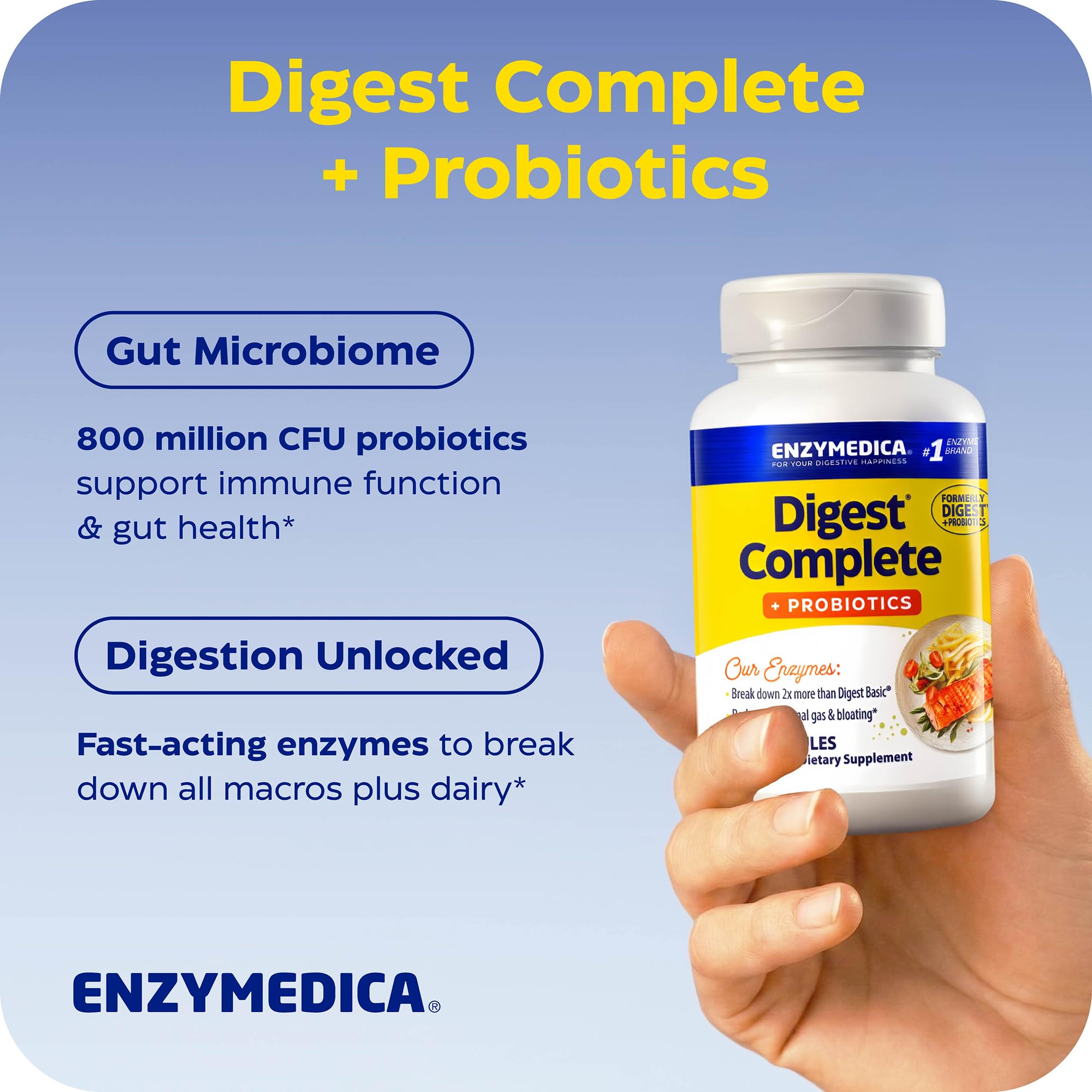Enzymedica Digerir + probióticos - 90 caps 55 gr