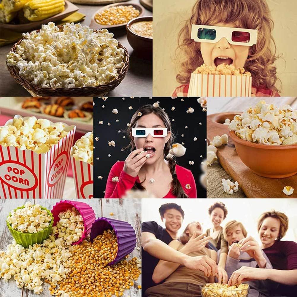 Macchina Popcorn Aria Calda Accessori, Pentola per Pop Corn da 230g, Parti Elettriche per Popcorn a Manovella, Padella Antiscottatura Antiaderente, per Mais, Merenda,3 fori-15 mm