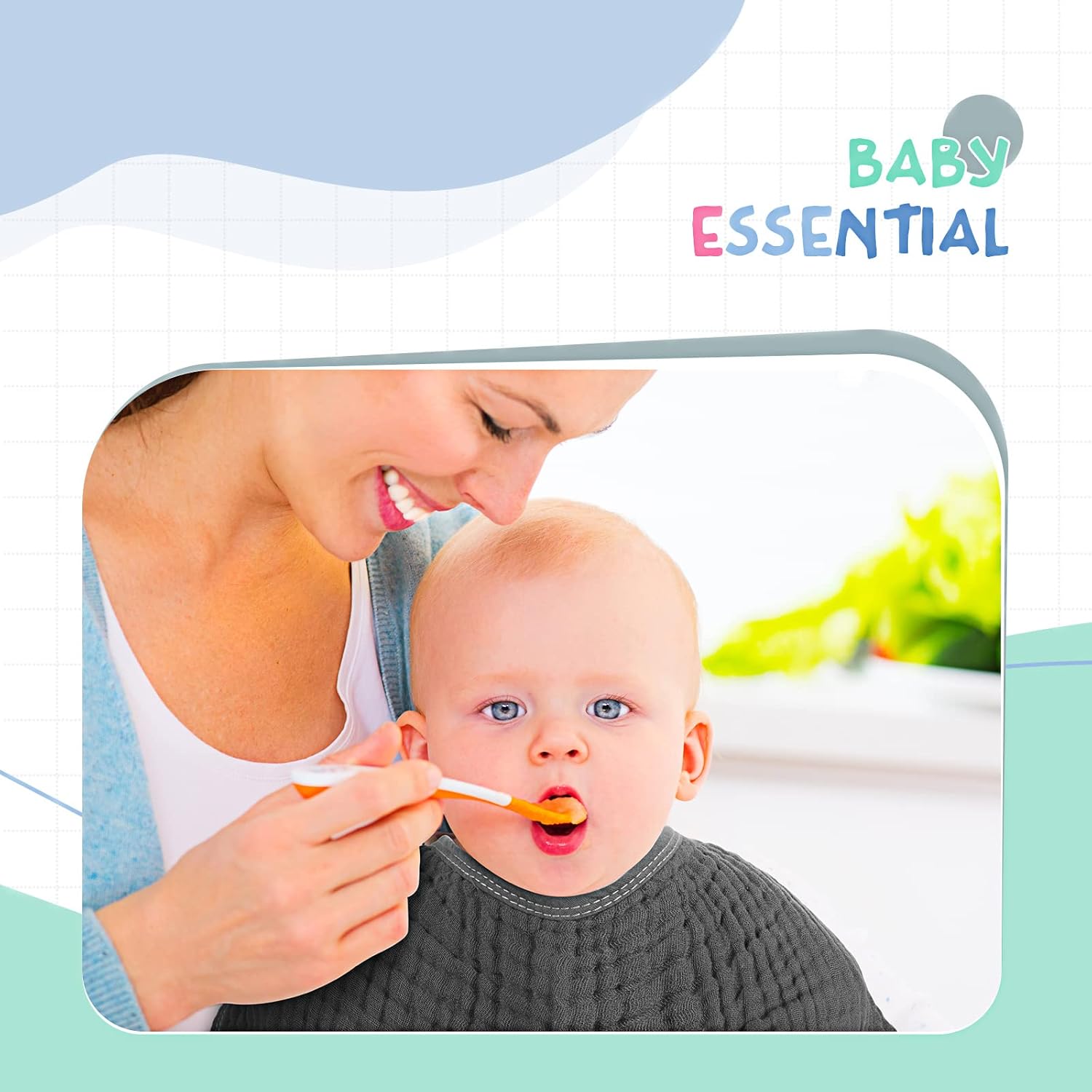 Irenare 6 Pack Muslin Burp Cloths Cotton Baby Burping Rags Large 20 x 10 Inch 6 Layers Spit up Rags Soft Absorbent Multicolor Wash Cloths Diapers for Newborn Baby Girl Boy(Assorted Colors) - Image 5