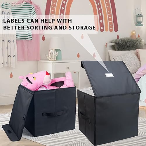 Miniatura 6 de Caja de almacenamiento de discos de vinilo de 12 pulgadas para registros, estuche de 14x 13x 13 pulgadas para LP, contiene hasta 90 registros,