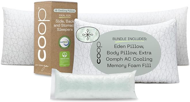 Coop Home السلع وسادة عدن والجسم وسادة الملك حزمة