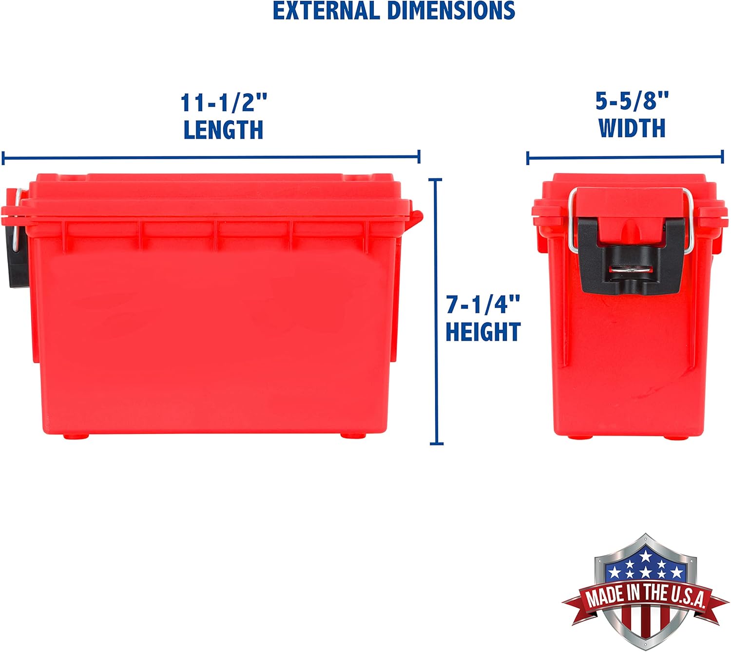 Sheffield 12636 and 12628 Field Boxes, Pistol/Rifle/Shotgun Ammo Storage Boxes, Tamper-Proof Locking Ammo Cans, Water Resistant, Stackable