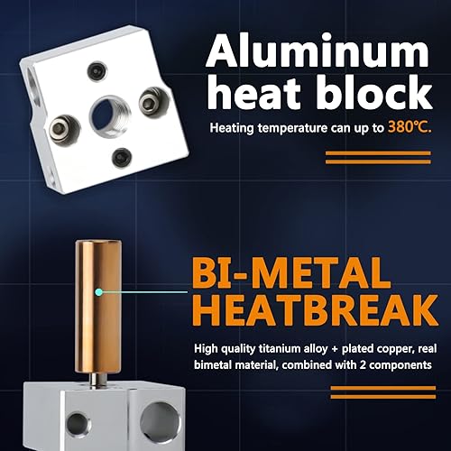 Miniatura 3 de CR6 SE Hotend Actualización con BiMetal Copper Titanium Heatbreak para Creality CR-6 SE CR6 Max CR-5 PRO Ender 3  pro, Ender 5  pro, Ender 5 Plus,