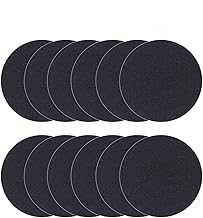 Kitchen Compost Bin Charcoal Filter Replacements, Compost Pail Replacement Carbon Filters 7.25 inch, Round,12 Pack
