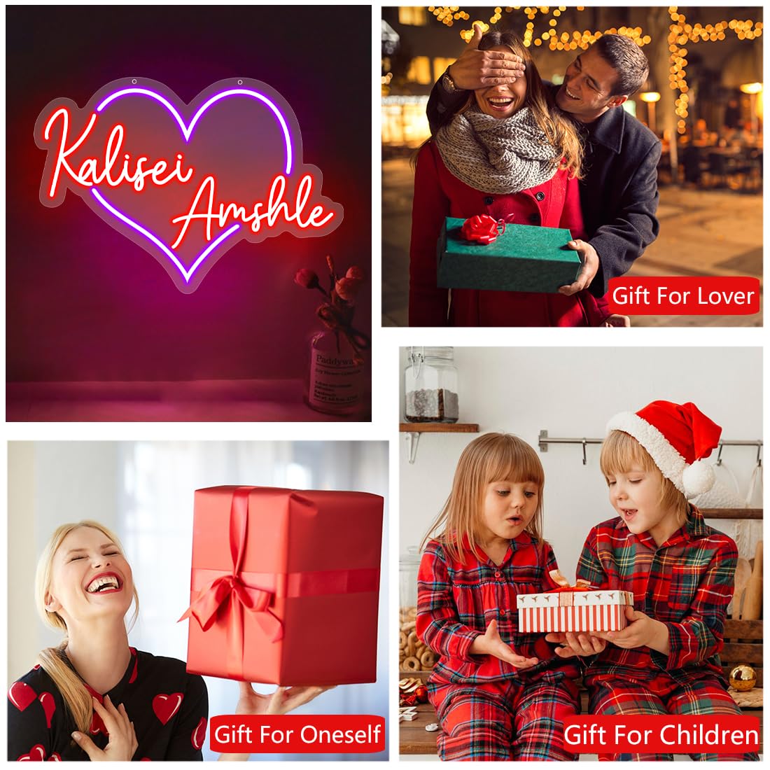 Nombre De Pareja Personalizado Corazón Luz De Neón Led Para El Día De San Valentín, Nombre Personalizado Del Amante Letra Corazón Letrero De Neón, Aniversario Boda Regalo De Neón Para Novio Novia