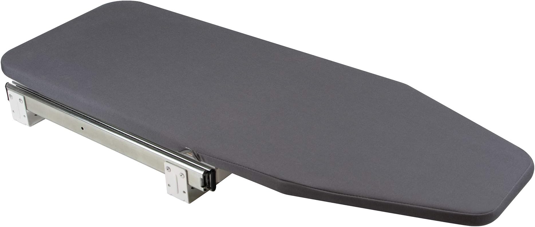 Emuca - Pull out ironing board for cabinet, folding ironing board, 180° Pivot, Space-Saving, grey cover, Steel and Wood