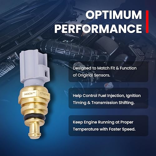 Miniatura 4 de MOCA Sensor de temperatura de refrigerante compatible con 02-10 para Mercury Mountaineer 4.0L, 13-20 para Ford Fusion 2.0L, 17-19 para Jaguar XE