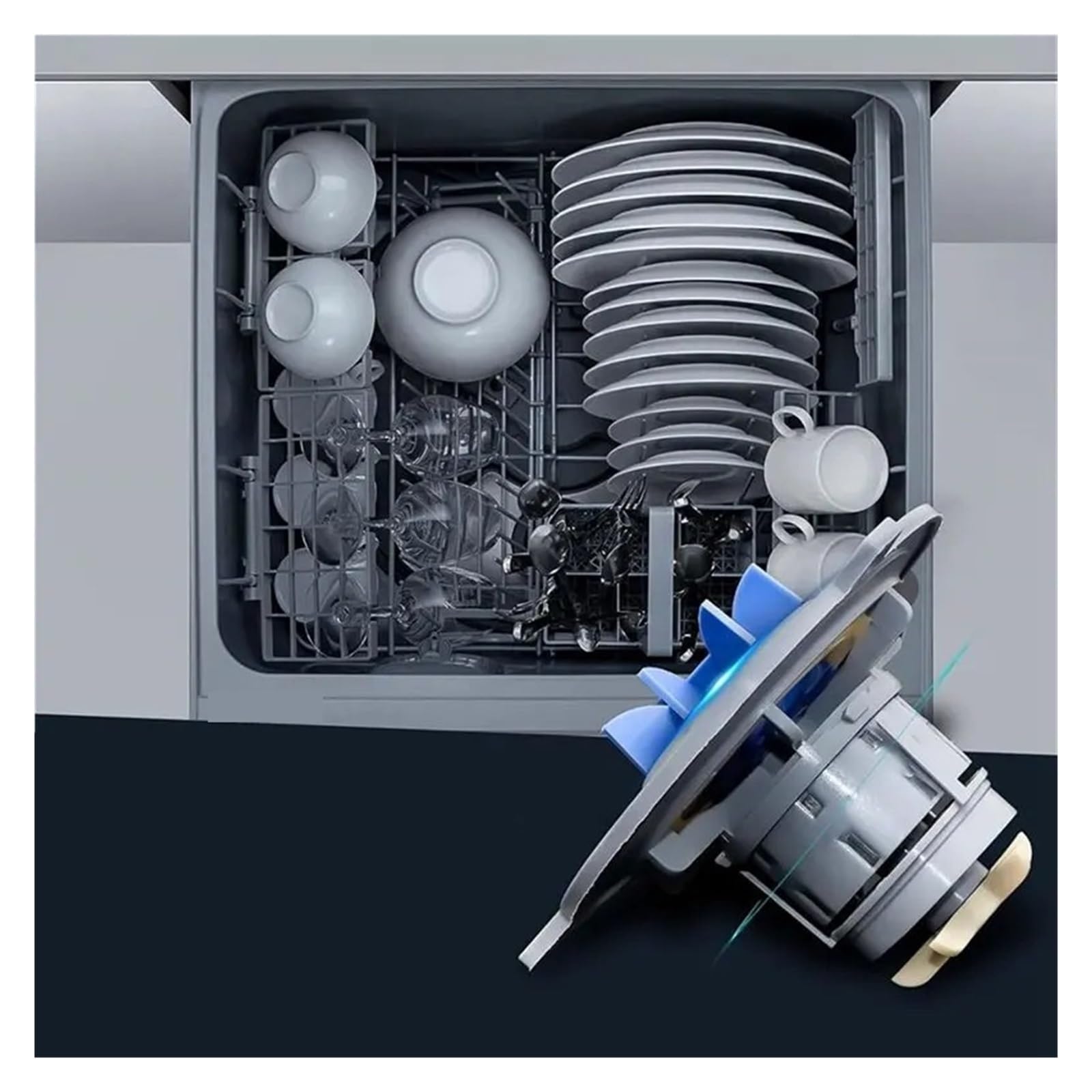 Ensemble rotor de moteur 524922P, compatible avec Fisher & Paykel | Rotor de moteur de tiroir de lave-vaisselle de remplacement, restaure la fonction de la pompe, ajustement Direct