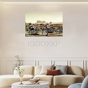 Amazon.com: TOYOCC Ghost Rider David Mann Motorcycle Canvas