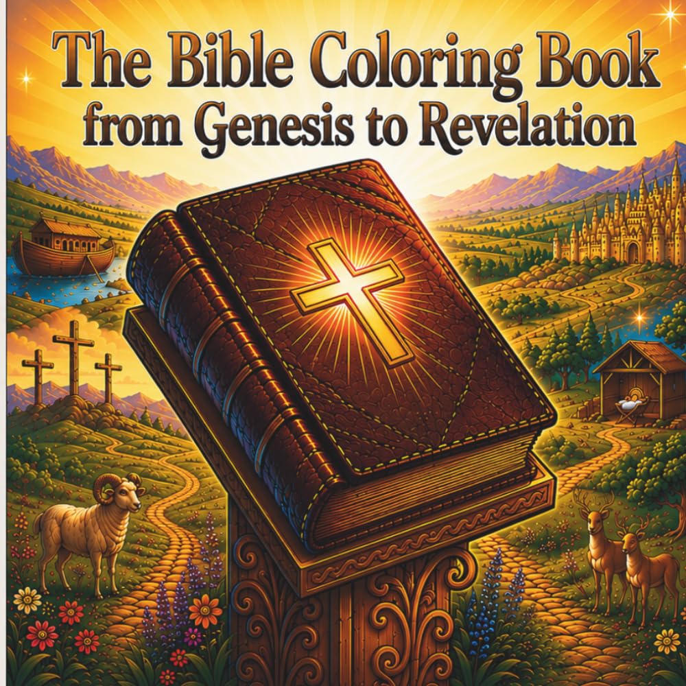 The Bible Coloring book from Genesis to Revelation