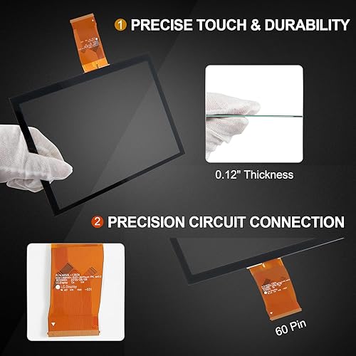 Miniatura 2 de AUTOBABA Digitalizador de pantalla táctil de 8.4 pulgadas Uconnect 4C Radio Navigation compatible con RAM 2017-2022 Jeep Chrysler Dodge Durango