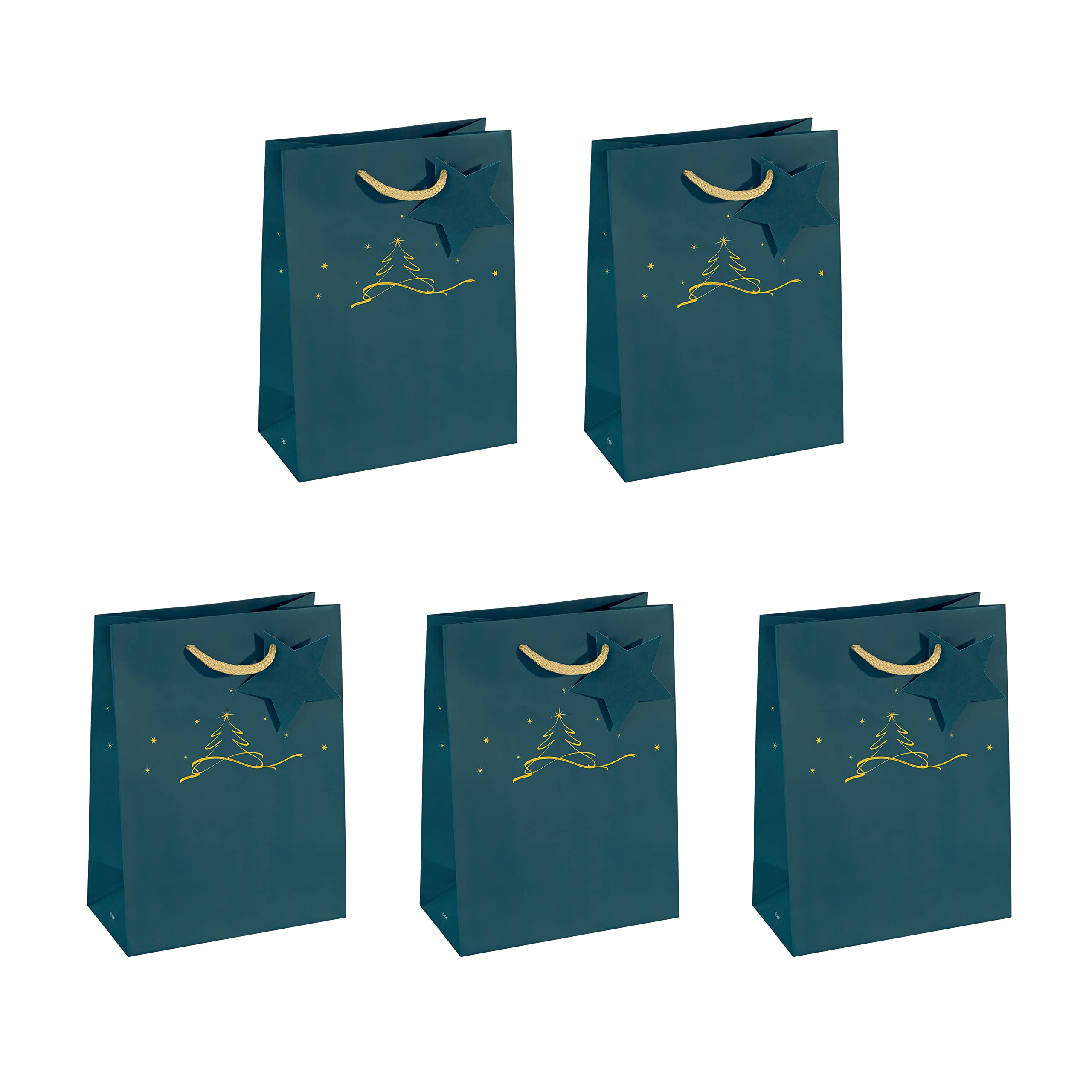 SIGEL GT035 Gift bag small, petrol Blue, 17 x 23 cm