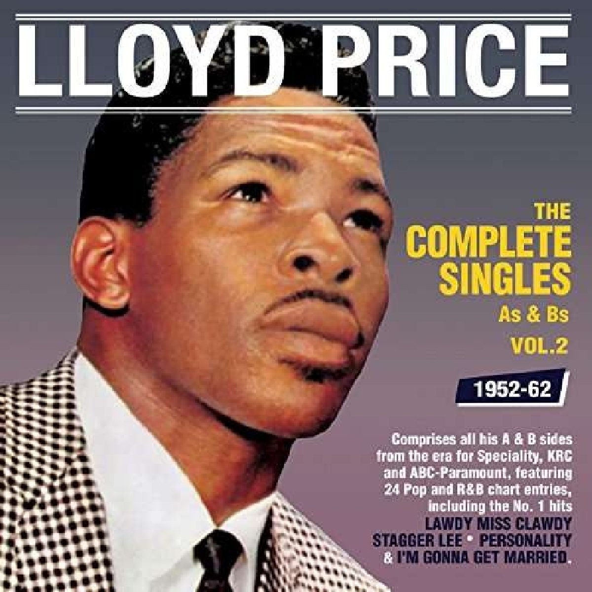 Lloyd Price - The Complete Singles As & Bs 1952-62 - 3CD Album Boxset - 2017 VGC