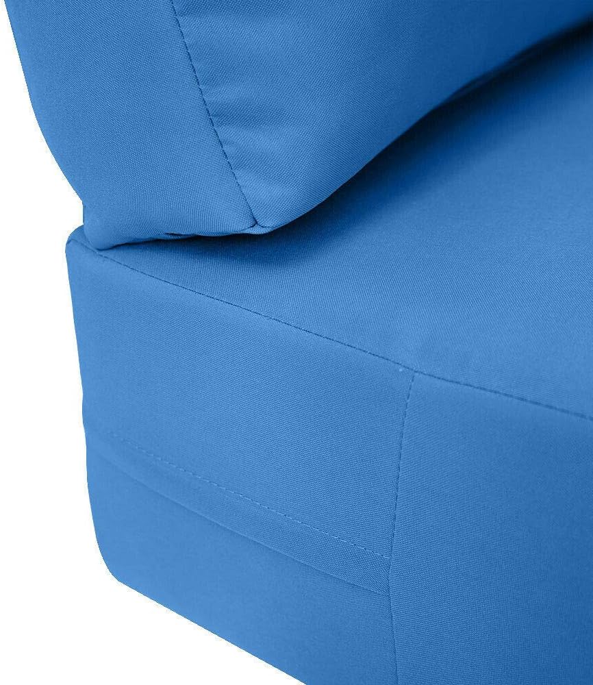 Prolinemax |SLIPCOVER ONLY| Outdoor Knife Edge Deep Seat Backrest Pillow Cover Large AD102