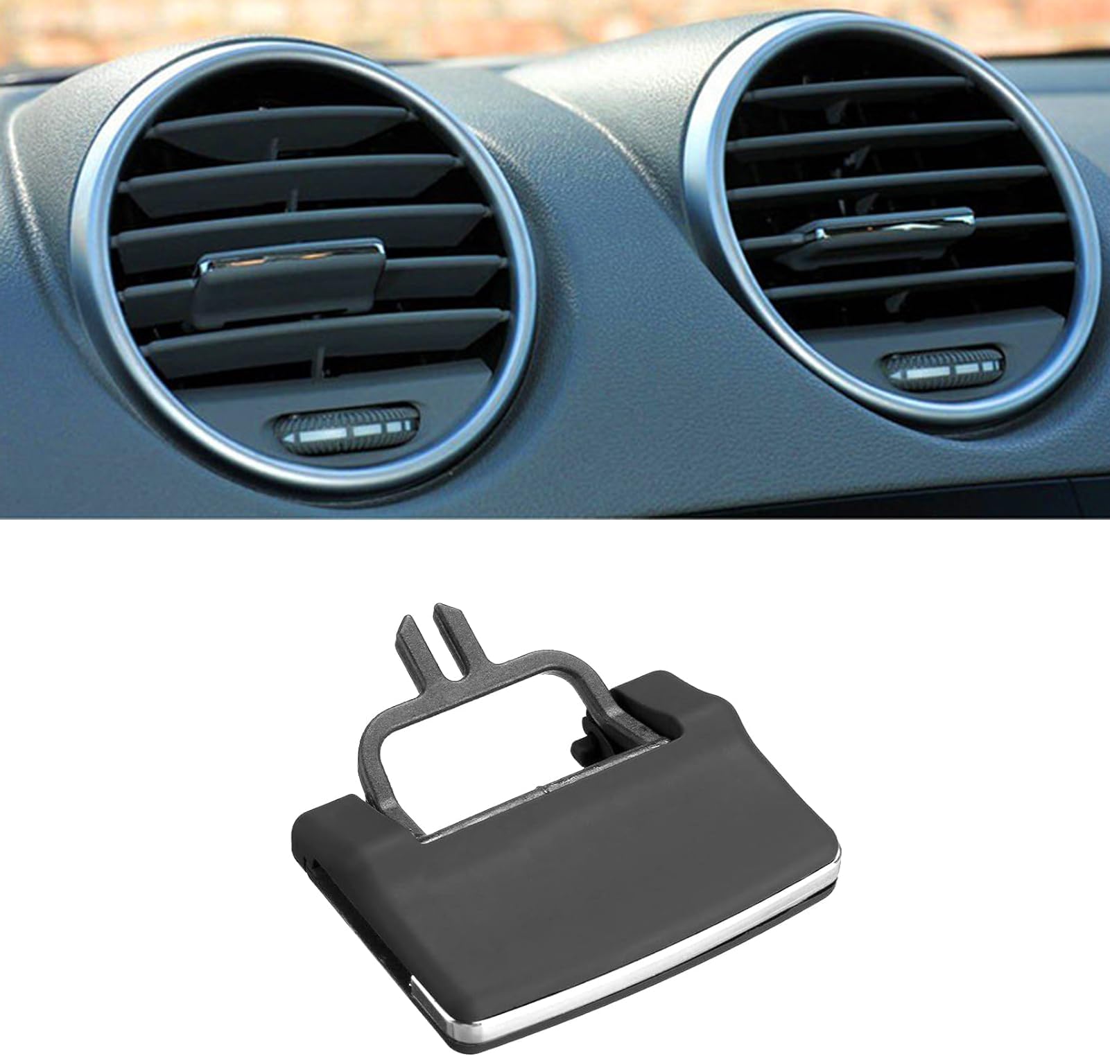 Front AC Vent Outlet Tab for Mercedes Benz, 1 PC Front Left/Right/Center Air Grille Clip for Mercedes Benz W164 ML320 ML350 ML400 ML500 ML550 2006-2011 X164 GL350 GL450 GL550 2007-2012