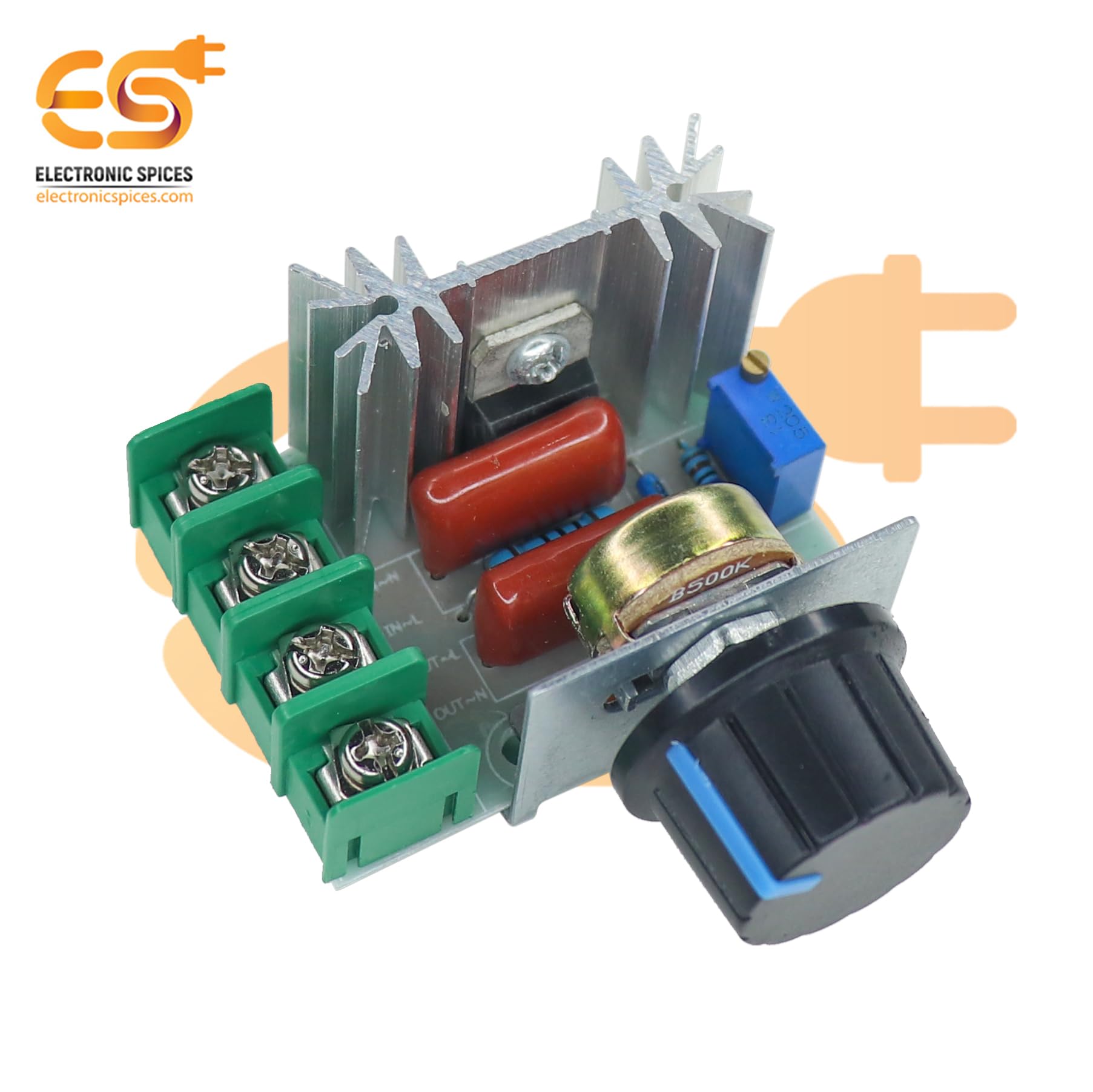 Electronic Spices AC 220V 2000W High-Power Electric Voltage Regulator Motor Speed Controller - Image 4 thumbnail